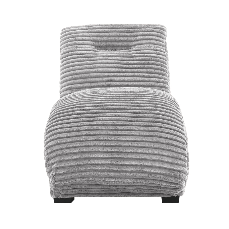 Picket House Furnishings Victoria Chaise in Masis Silver