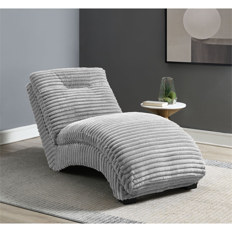 Picket House Furnishings Victoria Chaise in Masis Silver