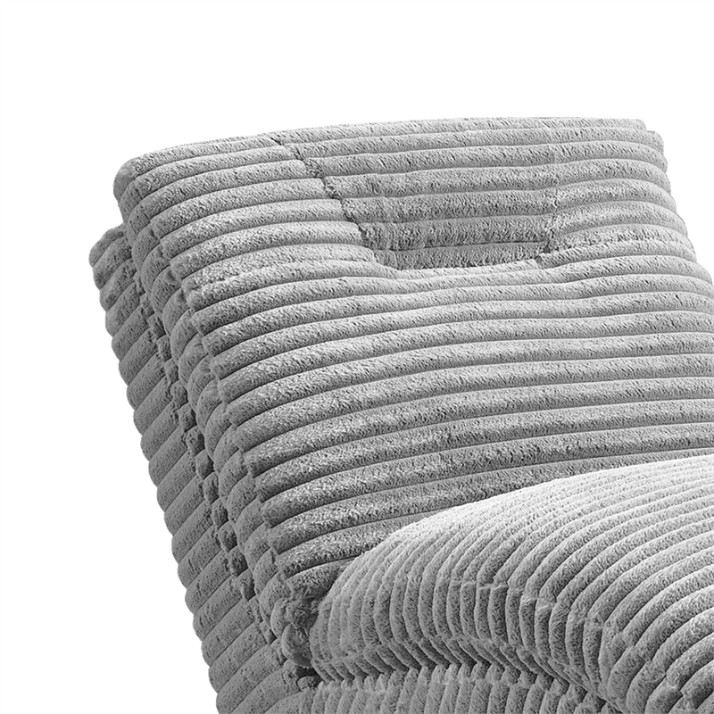 Picket House Furnishings Victoria Chaise in Masis Silver