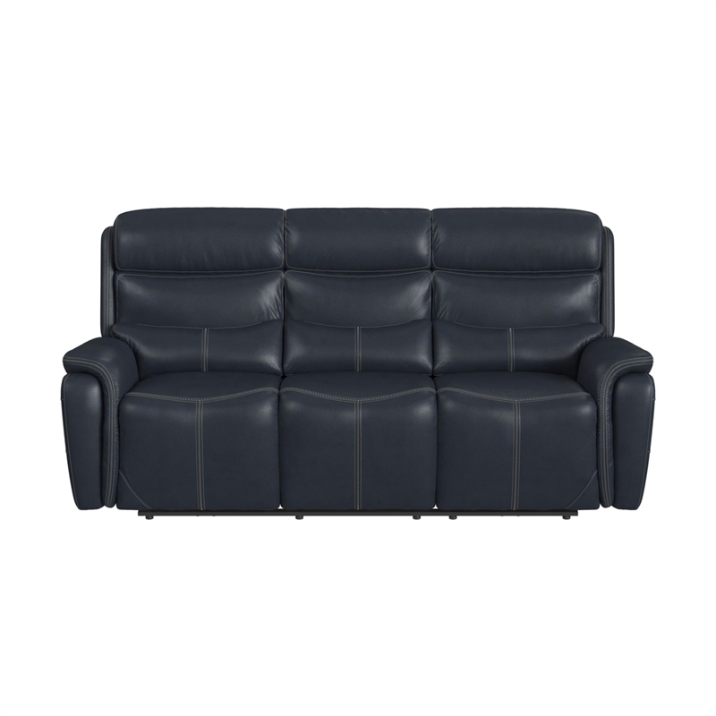 Picket House Furnishings Florin Power Motion Sofa - Pebble Navy