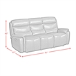 Picket House Furnishings Florin Power Motion Sofa - Pebble Navy