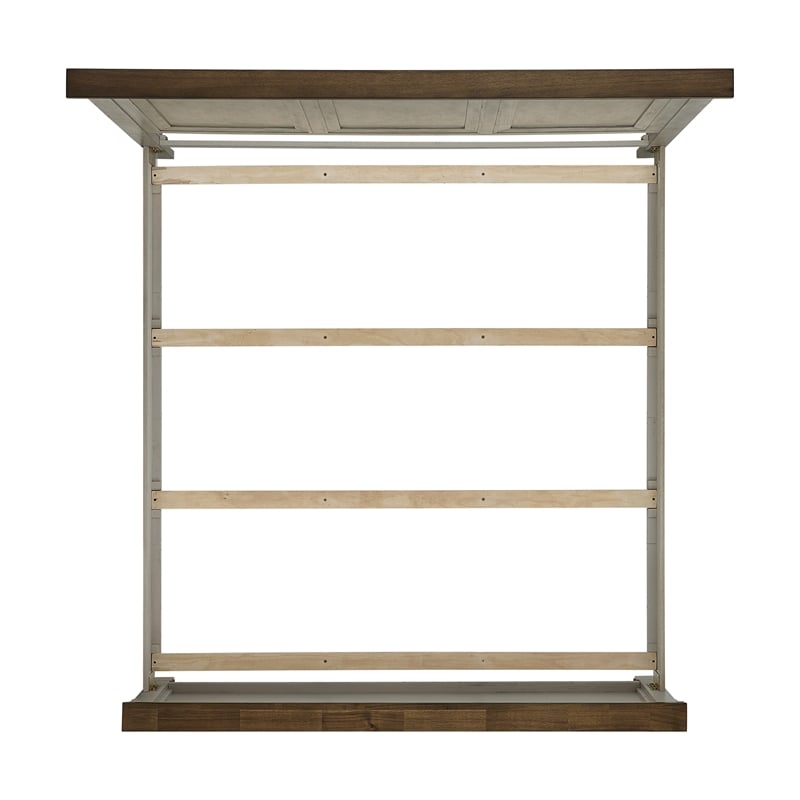 Picket House Furnishings Bloomfield King Panel Bed - Medium Brown & Washed Stone