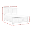 Picket House Furnishings Bloomfield King Panel Bed - Medium Brown & Washed Stone