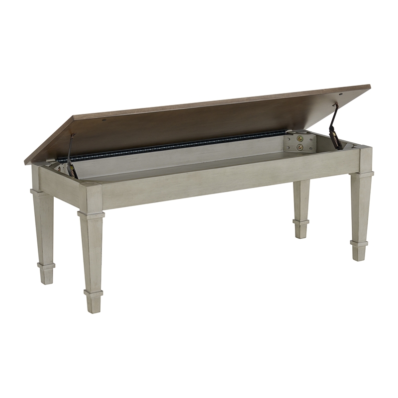 Picket House Furnishings Bloomfield Storage Dining Bench - Medium Brown
