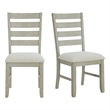 Picket House Furnishings Bloomfield Dining Side Chair with Light Beige Fabric