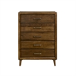 Picket House Furnishings Zuma 5-Drawer Chest in Walnut