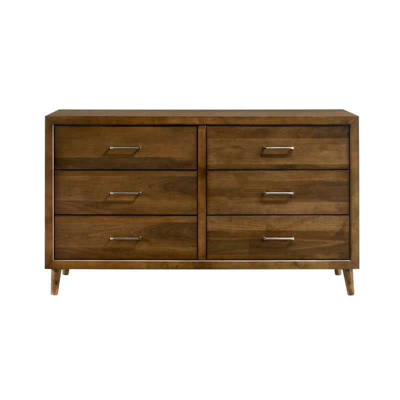 Picket House Furnishings Zuma 6-Drawer Dresser in Walnut