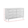 Picket House Furnishings Zuma 6-Drawer Dresser in Walnut