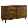 Picket House Furnishings Zuma 6-Drawer Dresser in Walnut