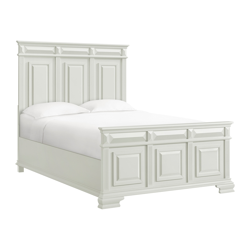 Picket House Furnishings Sumner Queen Panel 3PC Bedroom Set in Antique White