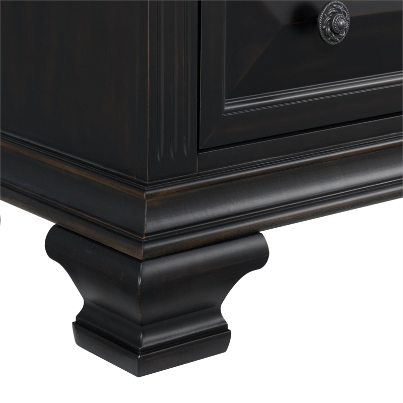 Picket House Furnishings Sumner Queen Panel 3PC Bedroom Set in Black