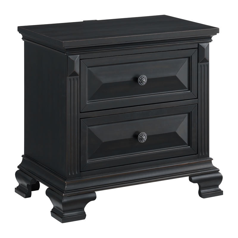 Picket House Furnishings Sumner Queen Panel 3PC Bedroom Set in Black