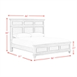 Picket House Furnishings Emiko King Panel 3PC Bedroom Set in Light Gray