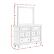 Picket House Furnishings Emiko King Panel 5PC Bedroom Set in Light Gray
