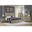 Picket House Furnishings Emiko Queen Panel 3PC Bedroom Set - Gray