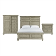 Picket House Furnishings Emiko Queen Panel 3PC Bedroom Set - Gray