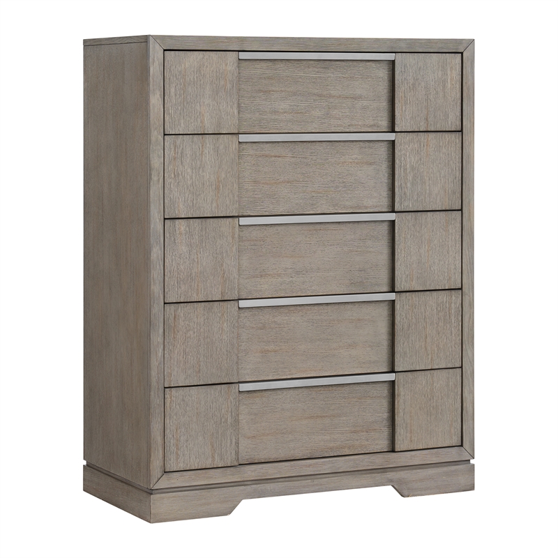 Picket House Furnishings Argo King Panel 3PC Bedroom Set with LED in Gray