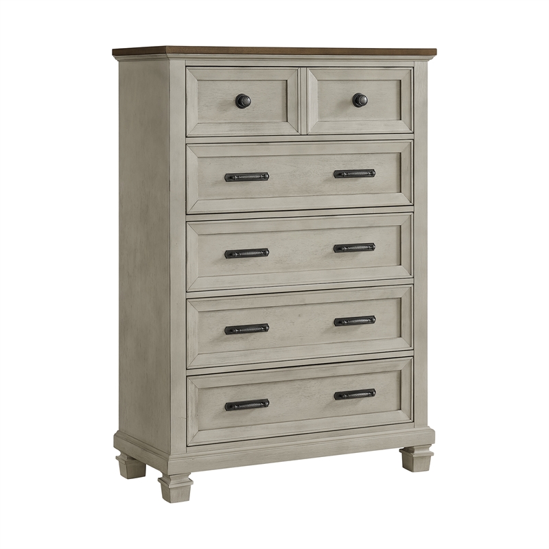 Picket House Furnishings Bloomfield Panel 3PC Bedroom Set - Medium Brown