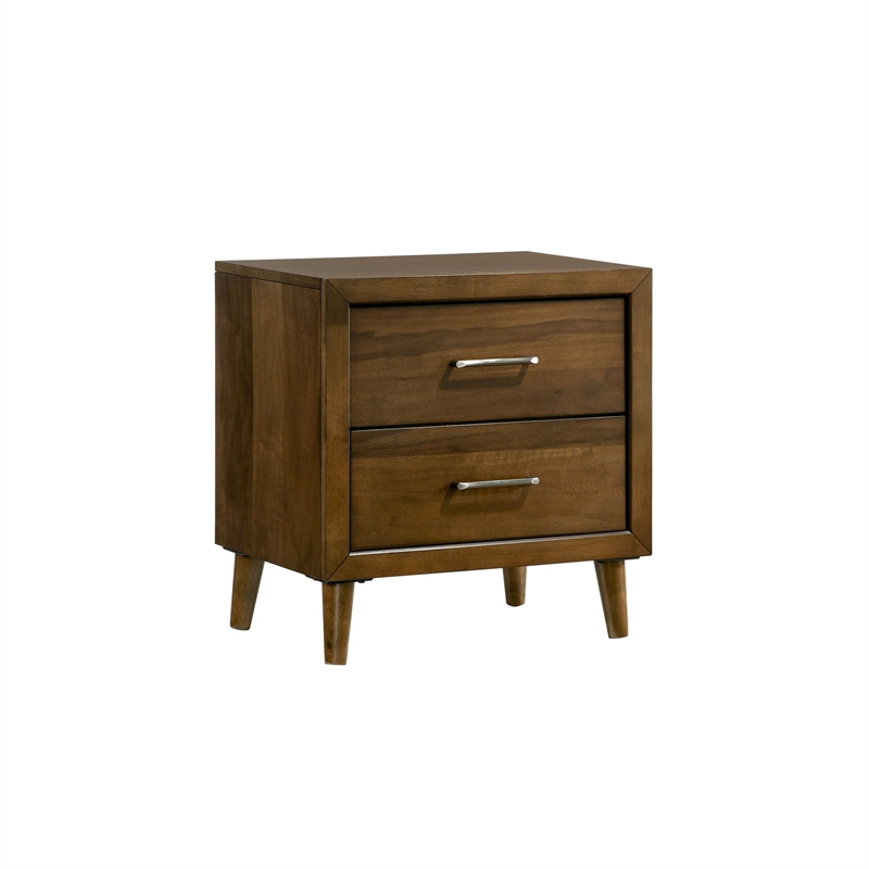 Picket House Furnishings Zuma Queen Panel 5PC Bedroom Set in Walnut