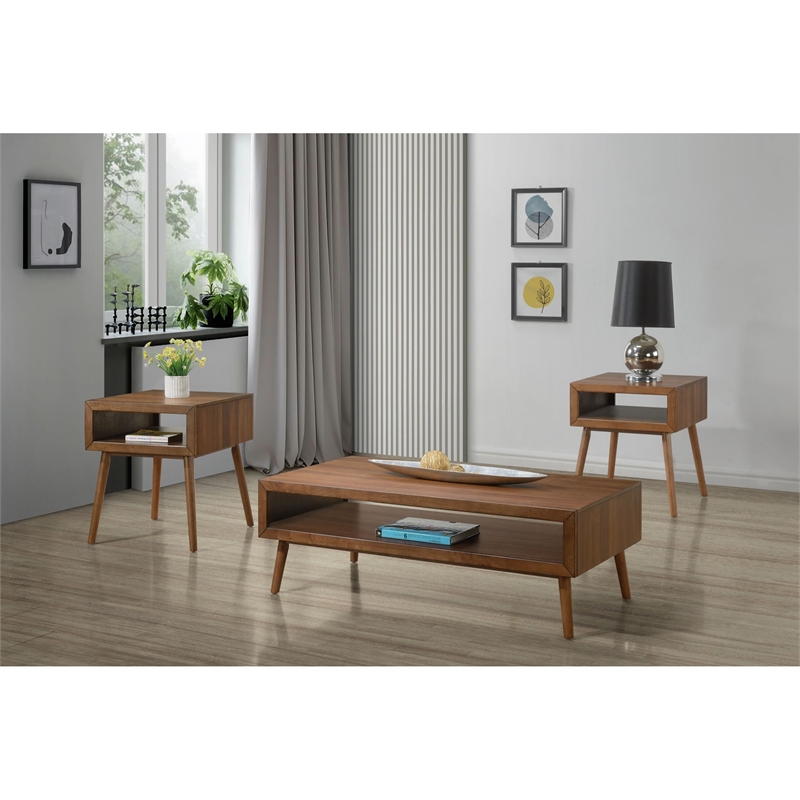 Picket House Furnishings Monica Three Pack Occasional Set in Brown
