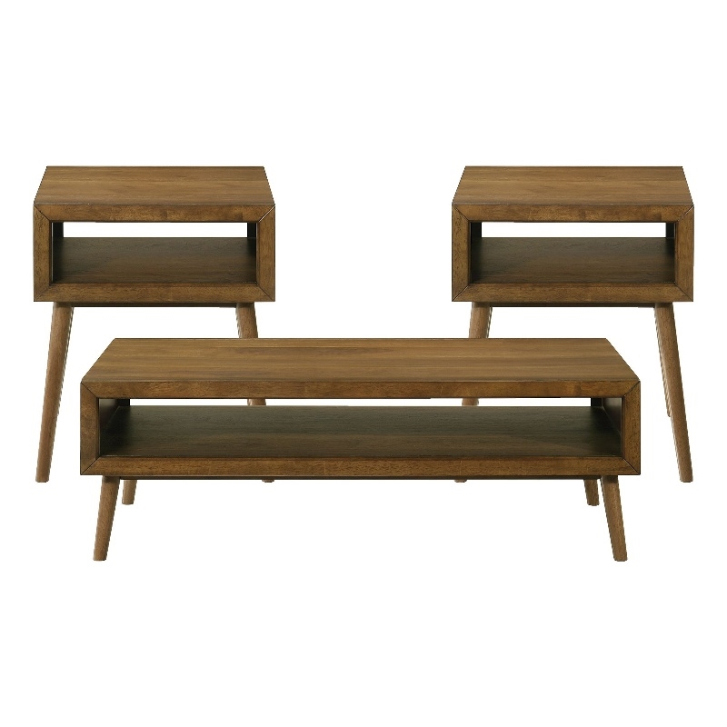 Picket House Furnishings Monica Three Pack Occasional Set in Brown