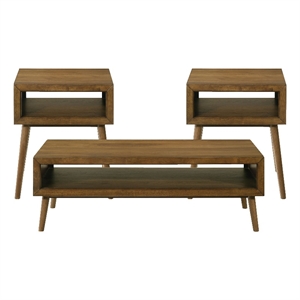 Picket House Furnishings Monica Three Pack Occasional Set in Brown