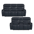 Picket House Furnishings Florin  2PC Living Room Set in Pebble Navy