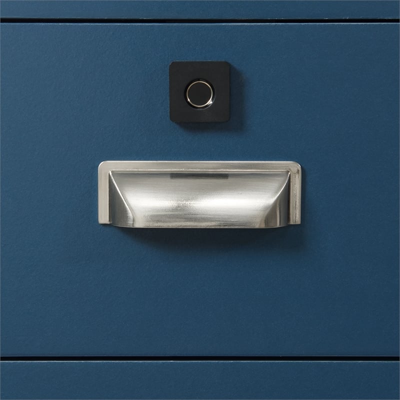 Picket House Furnishings Azura Nightstand with Electronic Features in Blue