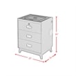 Picket House Furnishings Azura Nightstand with Electronic Features in Blue