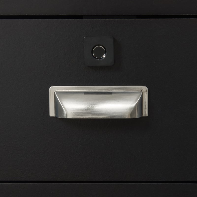 Picket House Furnishings Azura Nightstand with Electronic Features in Black