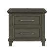 Picket House Furnishings Henrik 2-Drawer Nightstand with USB in Grey