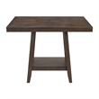 Picket House Furnishings Hester Square Counter Table with Lazy Susan in Brown