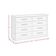 Picket House Furnishings Rhiannon 8-Drawer Dresser in Antique White