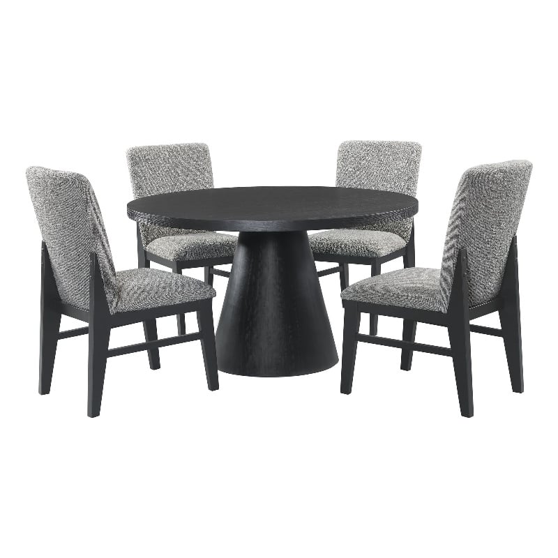 Picket House Furnishings Canal 5PC Standard Height Dining Set in Black