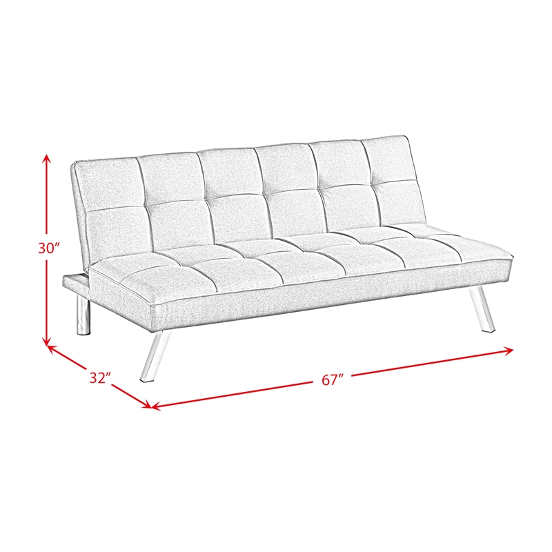 Picket House Furnishings McAllen Sleeper Sofa in Sandra Gray