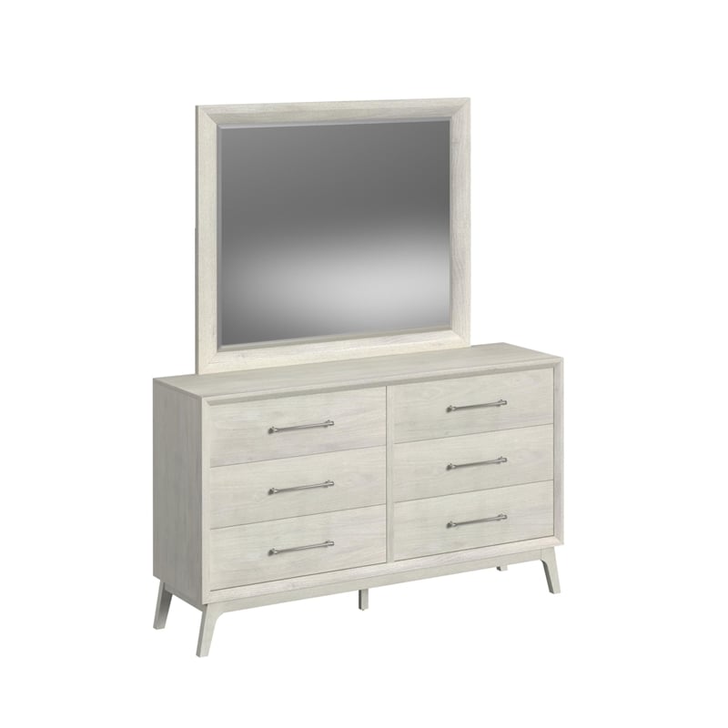Picket House Furnishings Clare Queen 5PC Bedroom Set with Grey Fabric in Almond