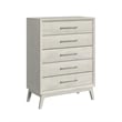 Picket House Furnishings Clare Queen 5PC Bedroom Set with Grey Fabric in Almond