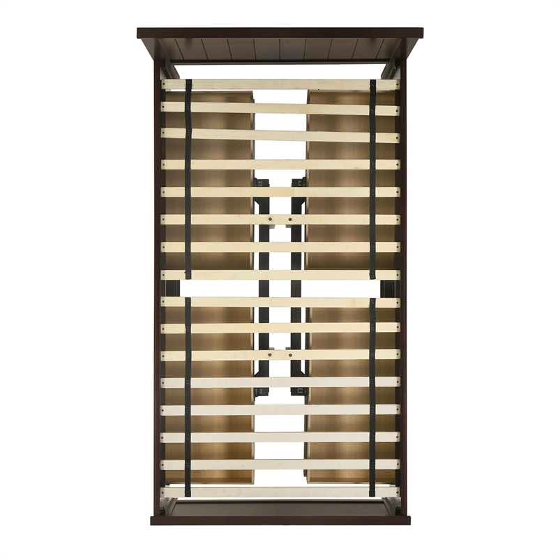 Picket House Furnishings Santino Twin Captains Bed in Espresso