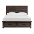 Picket House Furnishings Canyon Ridge King Storage Bed in Charcoal