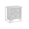 Picket House Furnishings Canyon Ridge 2-Drawer Nightstand with USB in Charcoal