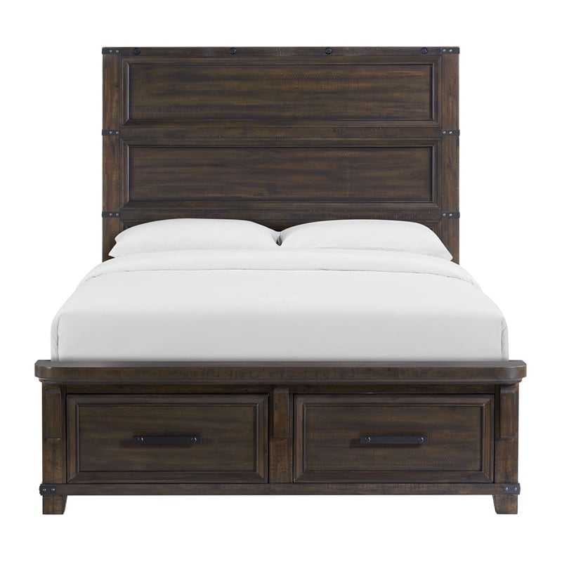 Picket House Furnishings Canyon Ridge  Queen Storage Bed in Charcoal