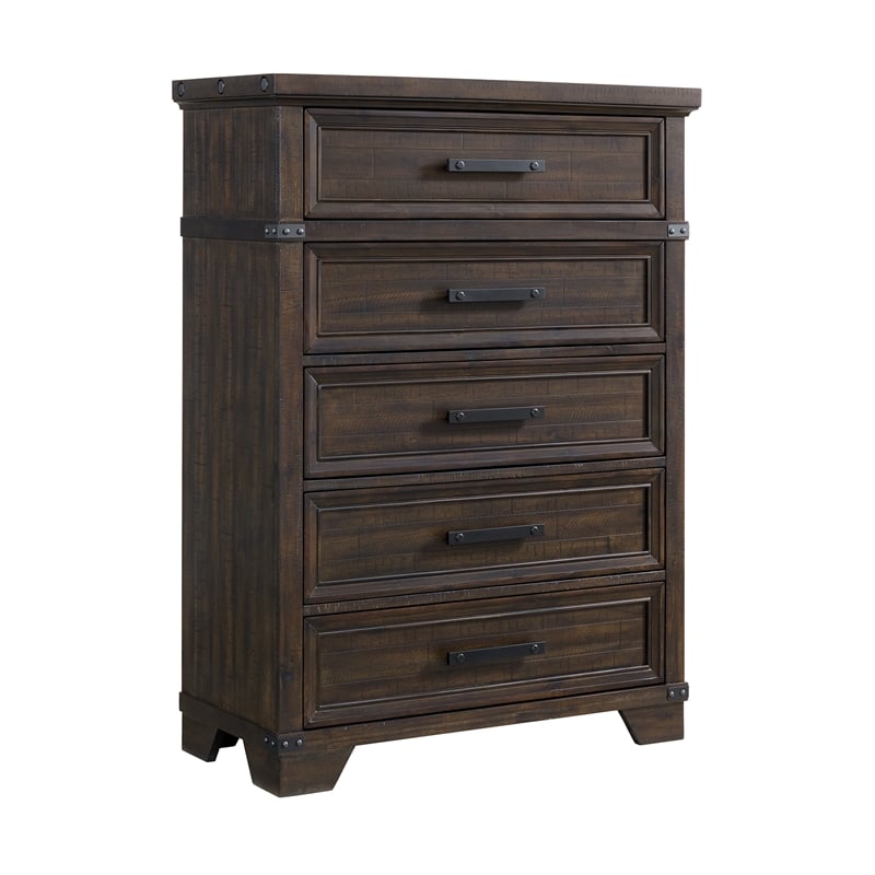 Picket House Furnishings Canyon Ridge Queen Storage 3PC Bedroom Set in Charcoal