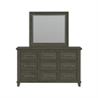 Picket House Furnishings Henrik Dresser and Mirror Set in Grey
