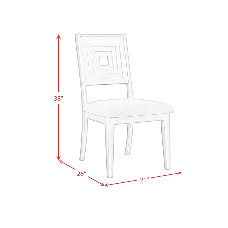 Picket House Furnishings Rhiannon 5PC Standard Height Dining Set - Antique White