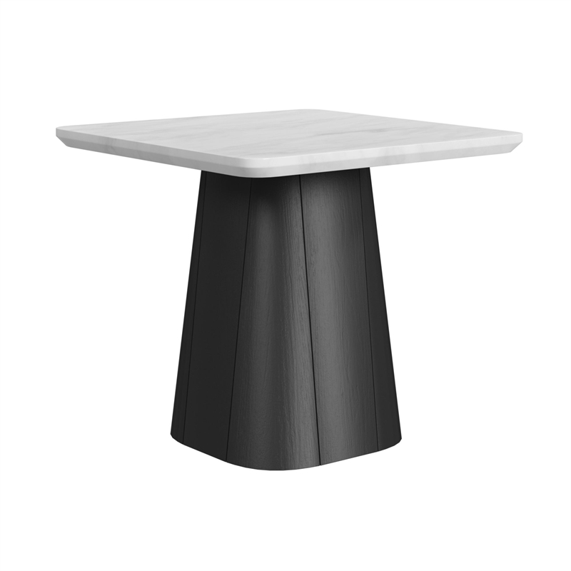 Picket House Furnishings Yuri 2PC Occasional Table Set in White and Black