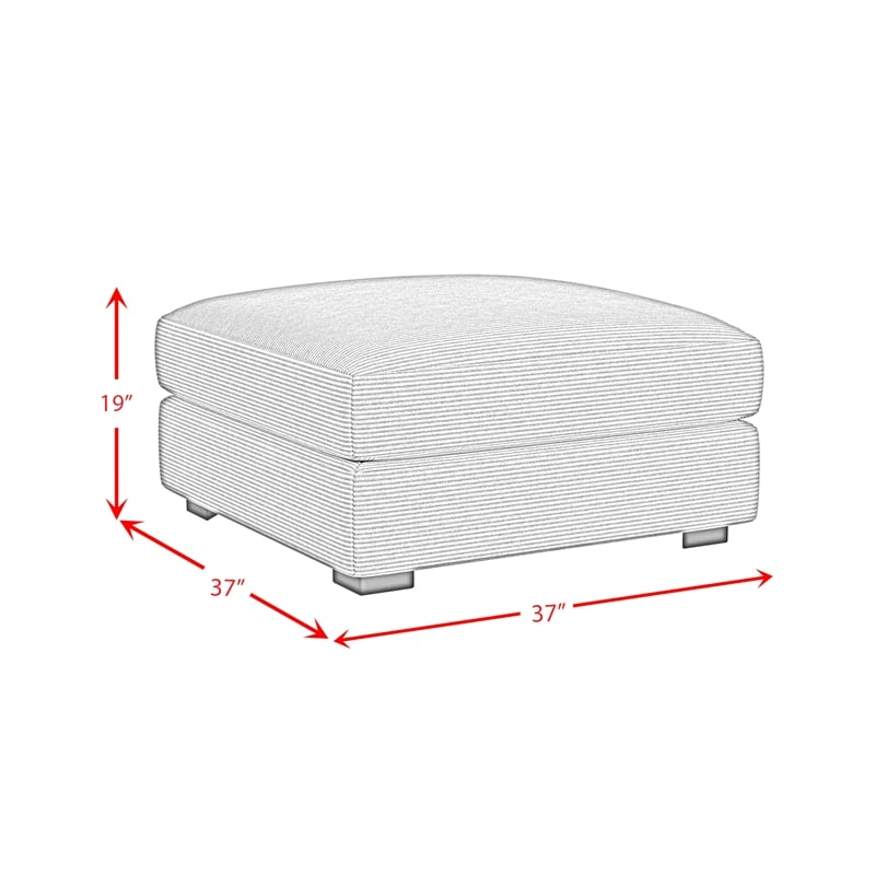 Picket House Furnishings Mesa Modular 7PC Sectional Set with RHF Chaise - Stone