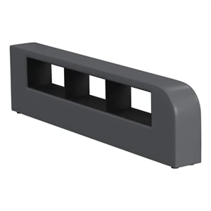 Picket House Furnishings Booker Side Bookcase in Gray PU