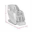 Picket House Furnishings Soothe Massage Chair in Black PU (Single Pack)