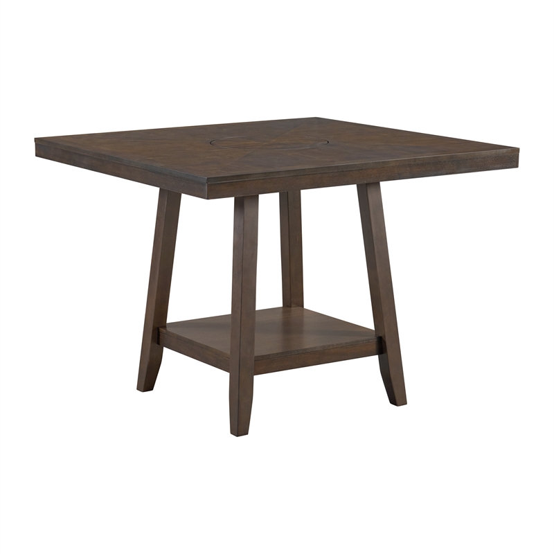 Picket House Furnishings Hester 8PC Counter Height Dining Set in Brown
