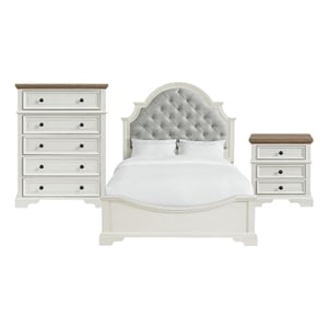 Picket House Furnishings Ulysses Youth Full UPH 3PC Bedroom Set in White